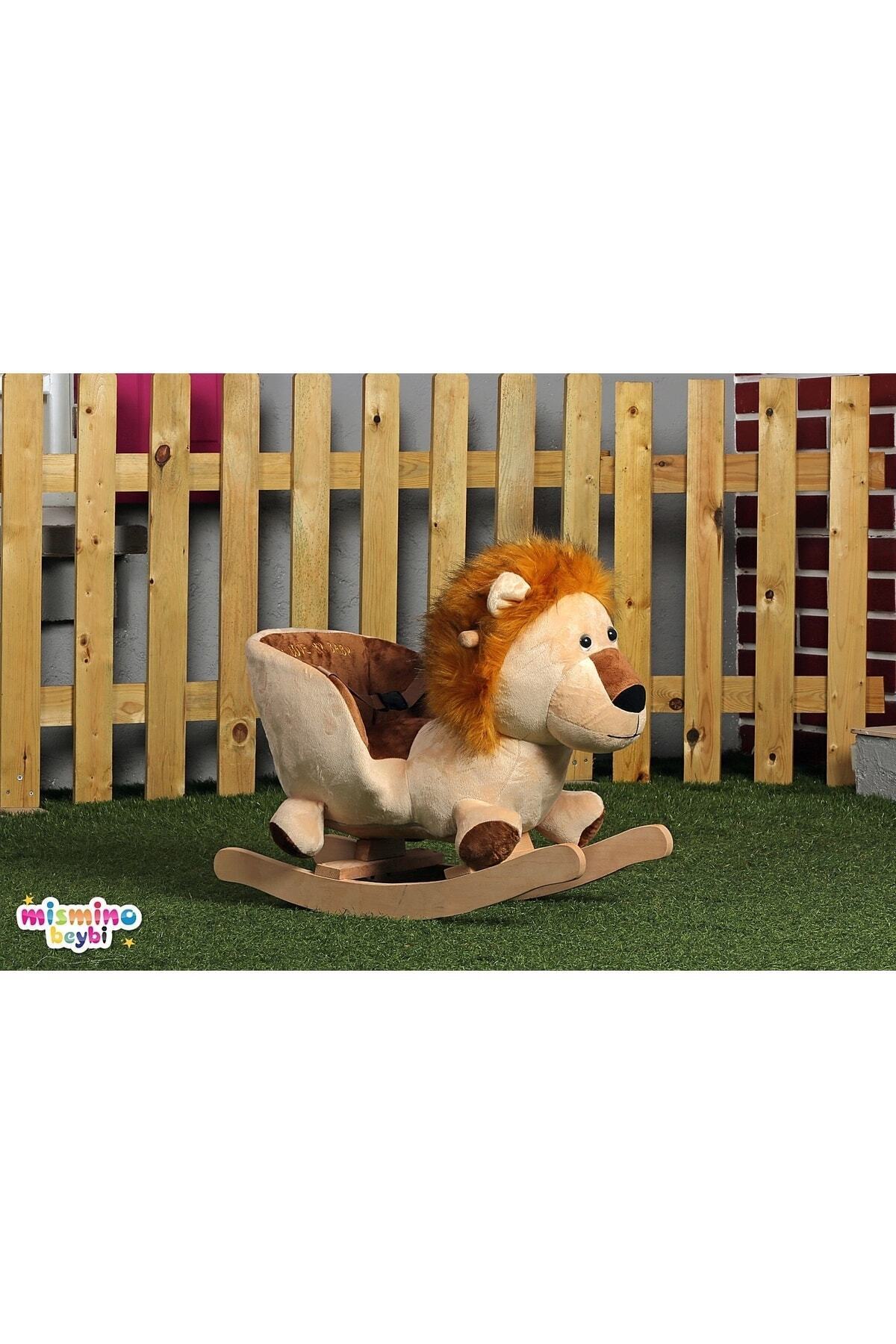 Sarı Peluş Sallanan Aslan Koltuk