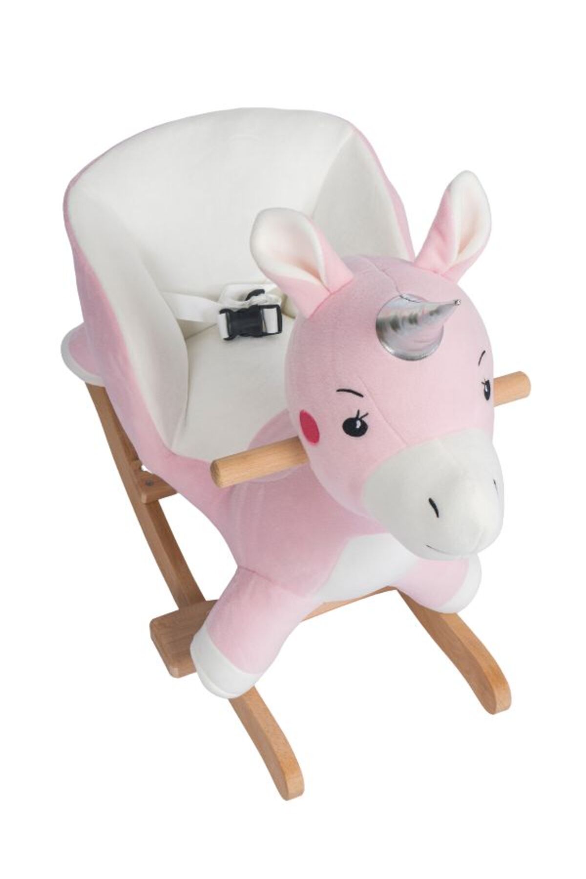 Pembe Sallanan Unicorn Peluş Koltuk